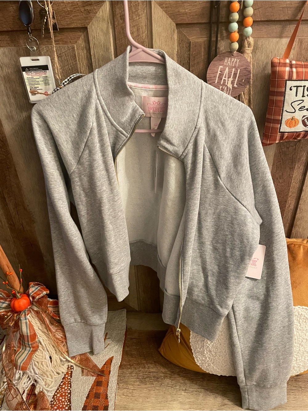 Vs PINK love shack fancy jacket NWT L❤️❤️❤️